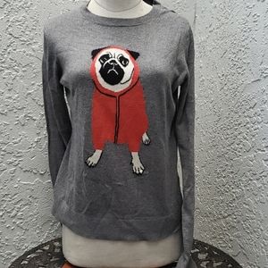Banana Republic S & petite M Pug Sweater